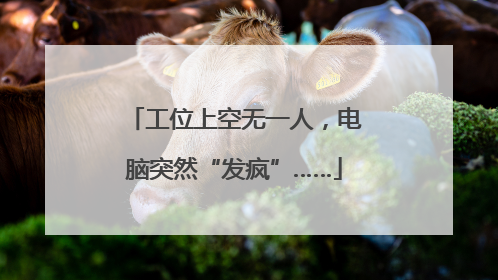 工位上空无一人，电脑突然“发疯”……