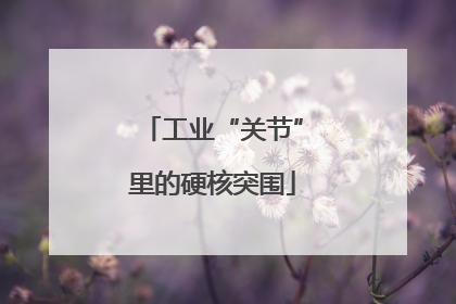 工业“关节”里的硬核突围