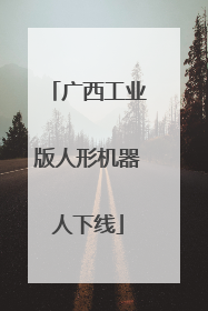 广西工业版人形机器人下线