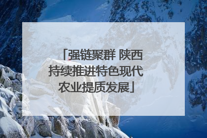 强链聚群 陕西持续推进特色现代农业提质发展