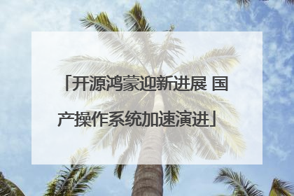开源鸿蒙迎新进展 国产操作系统加速演进