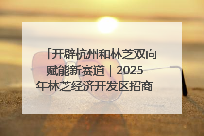 开辟杭州和林芝双向赋能新赛道｜2025年林芝经济开发区招商引资（杭州）推介展销活动在杭举办