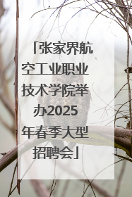 张家界航空工业职业技术学院举办2025年春季大型招聘会