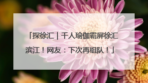 探徐汇｜千人瑜伽霸屏徐汇滨江！网友：下次再组队！