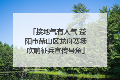 接地气有人气 益阳市赫山区龙舟赛场吹响征兵宣传号角