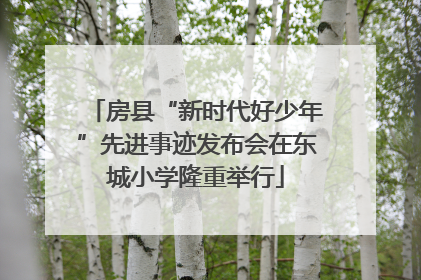房县“新时代好少年”先进事迹发布会在东城小学隆重举行