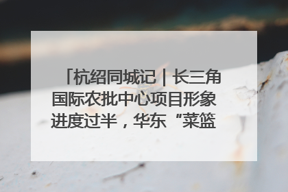 杭绍同城记｜长三角国际农批中心项目形象进度过半，华东“菜篮子”建设加码提速！