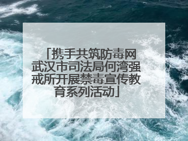 携手共筑防毒网 武汉市司法局何湾强戒所开展禁毒宣传教育系列活动