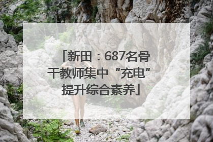 新田：687名骨干教师集中“充电” 提升综合素养