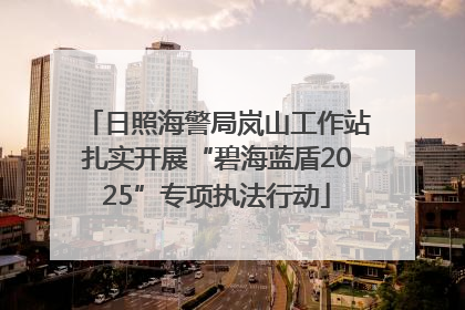 日照海警局岚山工作站扎实开展“碧海蓝盾2025”专项执法行动