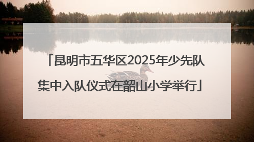 昆明市五华区2025年少先队集中入队仪式在韶山小学举行