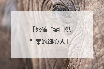 死磕“零口供”案的细心人
