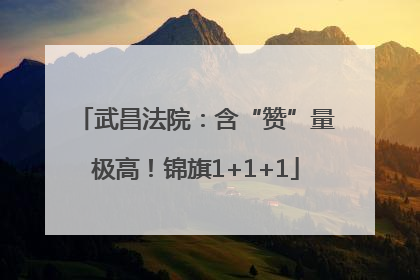 武昌法院：含“赞”量极高！锦旗1+1+1