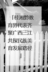 桂湘黔教育界代表齐聚广西三江共探民族美育发展路径