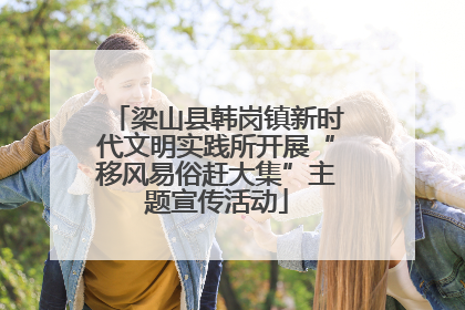 梁山县韩岗镇新时代文明实践所开展“移风易俗赶大集”主题宣传活动