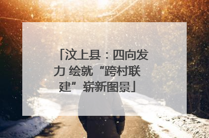 汶上县：四向发力 绘就“跨村联建”崭新图景