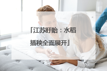 江苏盱眙：水稻插秧全面展开