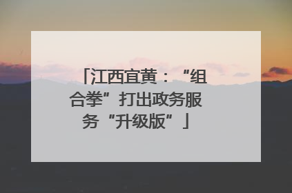 江西宜黄：“组合拳”打出政务服务“升级版”