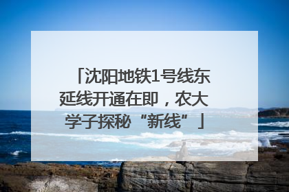沈阳地铁1号线东延线开通在即，农大学子探秘“新线”