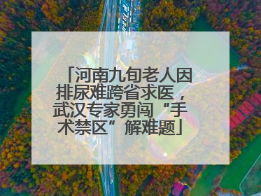 河南九旬老人因排尿难跨省求医，武汉专家勇闯“手术禁区”解难题