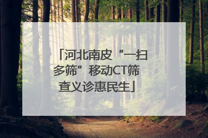 河北南皮“一扫多筛”移动CT筛查义诊惠民生