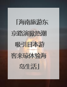 海南旅游东京路演掀热潮 吸引日本游客来琼体验海岛生活