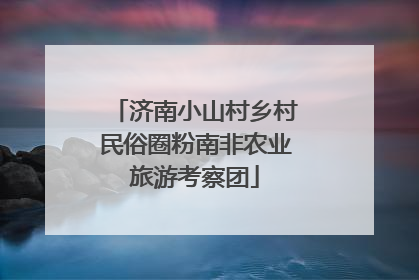 济南小山村乡村民俗圈粉南非农业旅游考察团