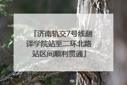 济南轨交7号线翻译学院站至二环北路站区间顺利贯通