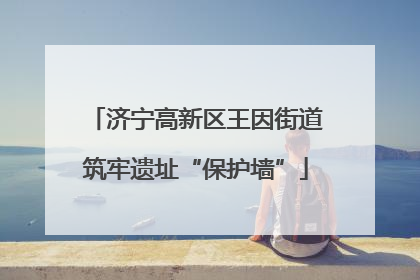 济宁高新区王因街道筑牢遗址“保护墙”
