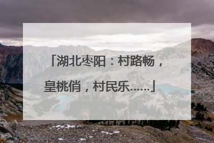 湖北枣阳：村路畅，皇桃俏，村民乐……