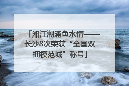湘江潮涌鱼水情——长沙8次荣获“全国双拥模范城”称号