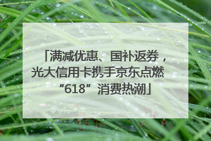 满减优惠、国补返券，光大信用卡携手京东点燃“618”消费热潮
