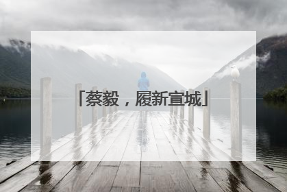 蔡毅，履新宣城