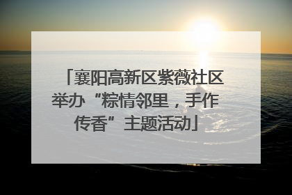 襄阳高新区紫薇社区举办“粽情邻里，手作传香”主题活动