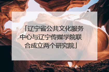 辽宁省公共文化服务中心与辽宁传媒学院联合成立两个研究院