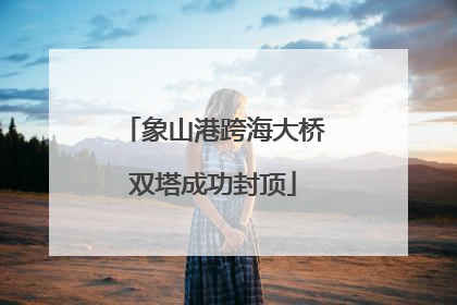 象山港跨海大桥双塔成功封顶