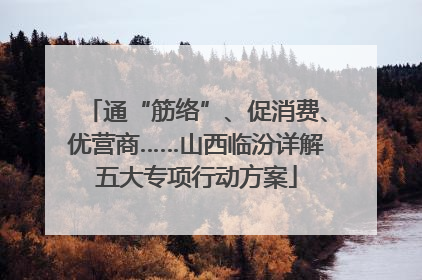通“筋络”、促消费、优营商……山西临汾详解五大专项行动方案