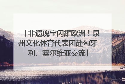 非遗瑰宝闪耀欧洲！泉州文化体育代表团赴匈牙利、塞尔维亚交流