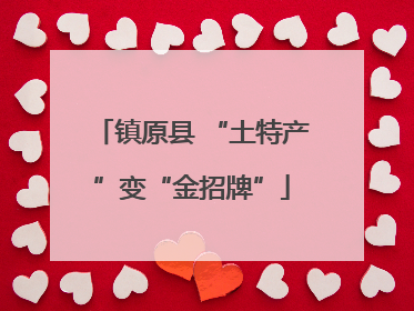 镇原县 “土特产”变“金招牌”