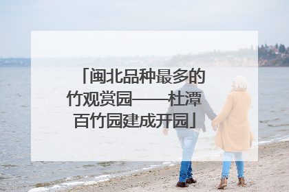 闽北品种最多的竹观赏园——杜潭百竹园建成开园