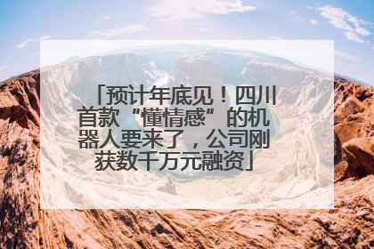 预计年底见！四川首款“懂情感”的机器人要来了，公司刚获数千万元融资