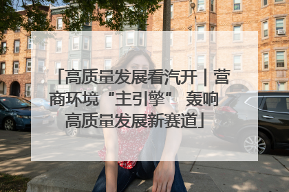 高质量发展看汽开｜营商环境“主引擎” 轰响高质量发展新赛道
