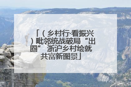 （乡村行·看振兴）毗邻统战破局“出圈” 浙沪乡村绘就共富新图景