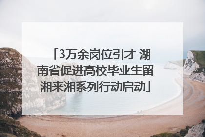 3万余岗位引才 湖南省促进高校毕业生留湘来湘系列行动启动