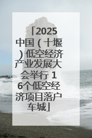 2025中国（十堰）低空经济产业发展大会举行 16个低空经济项目落户车城