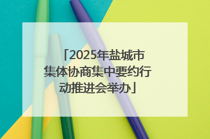 2025年盐城市集体协商集中要约行动推进会举办