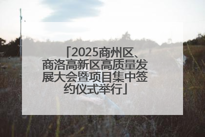 2025商州区、商洛高新区高质量发展大会暨项目集中签约仪式举行