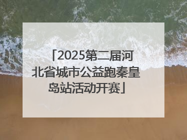 2025第二届河北省城市公益跑秦皇岛站活动开赛