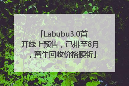 Labubu3.0首开线上预售，已排至8月，黄牛回收价格腰斩