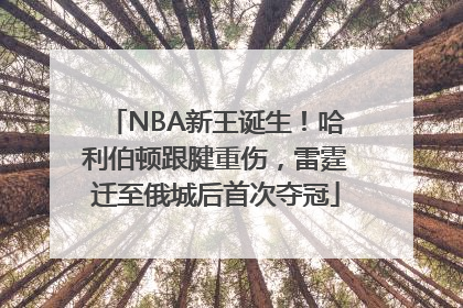 NBA新王诞生！哈利伯顿跟腱重伤，雷霆迁至俄城后首次夺冠